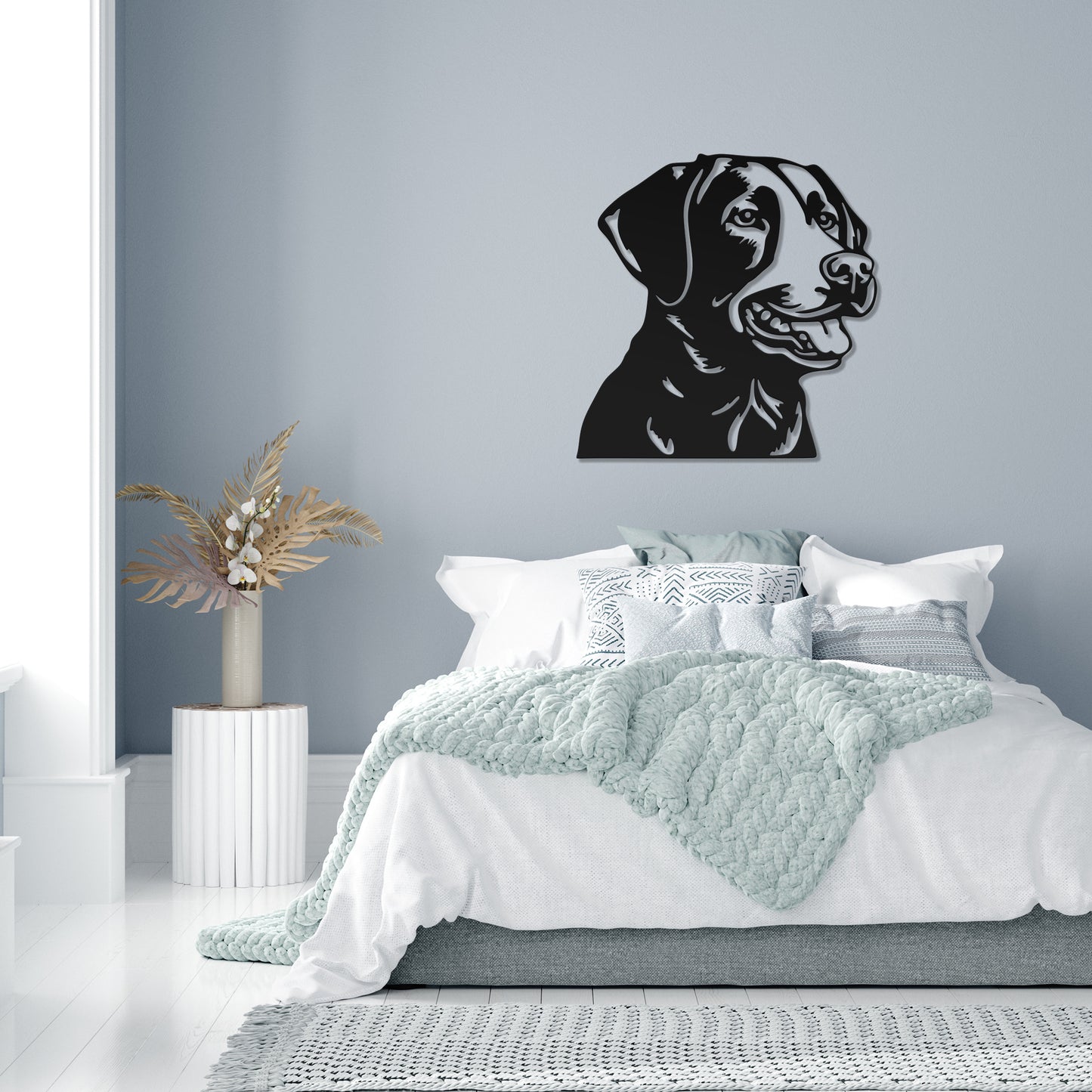 Labrador metal silhouette