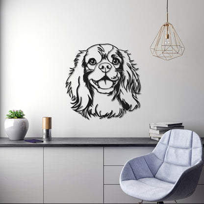 Cavalier King Charles Spaniel metal silhouette