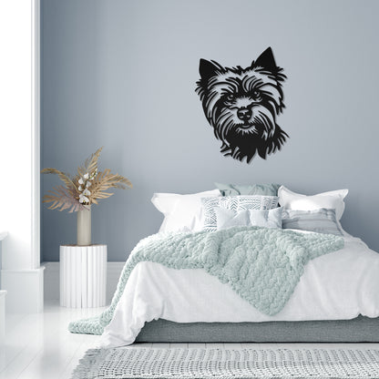 Yorkshire Terrier metal silhouette