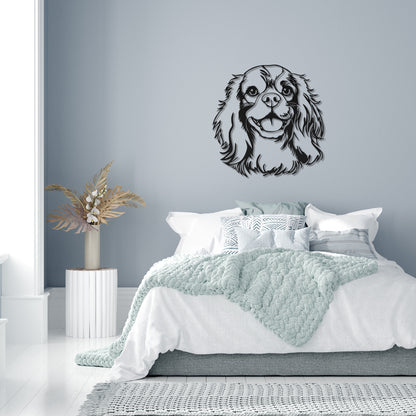 Cavalier King Charles Spaniel metal silhouette