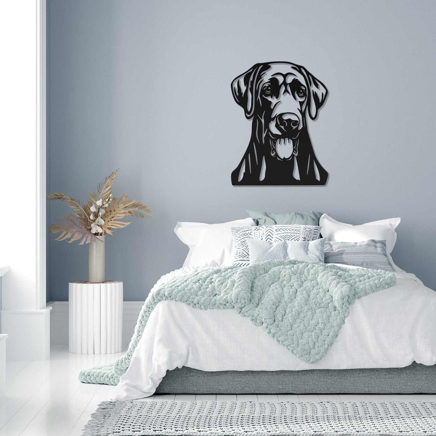 Great Dane metal silhouette