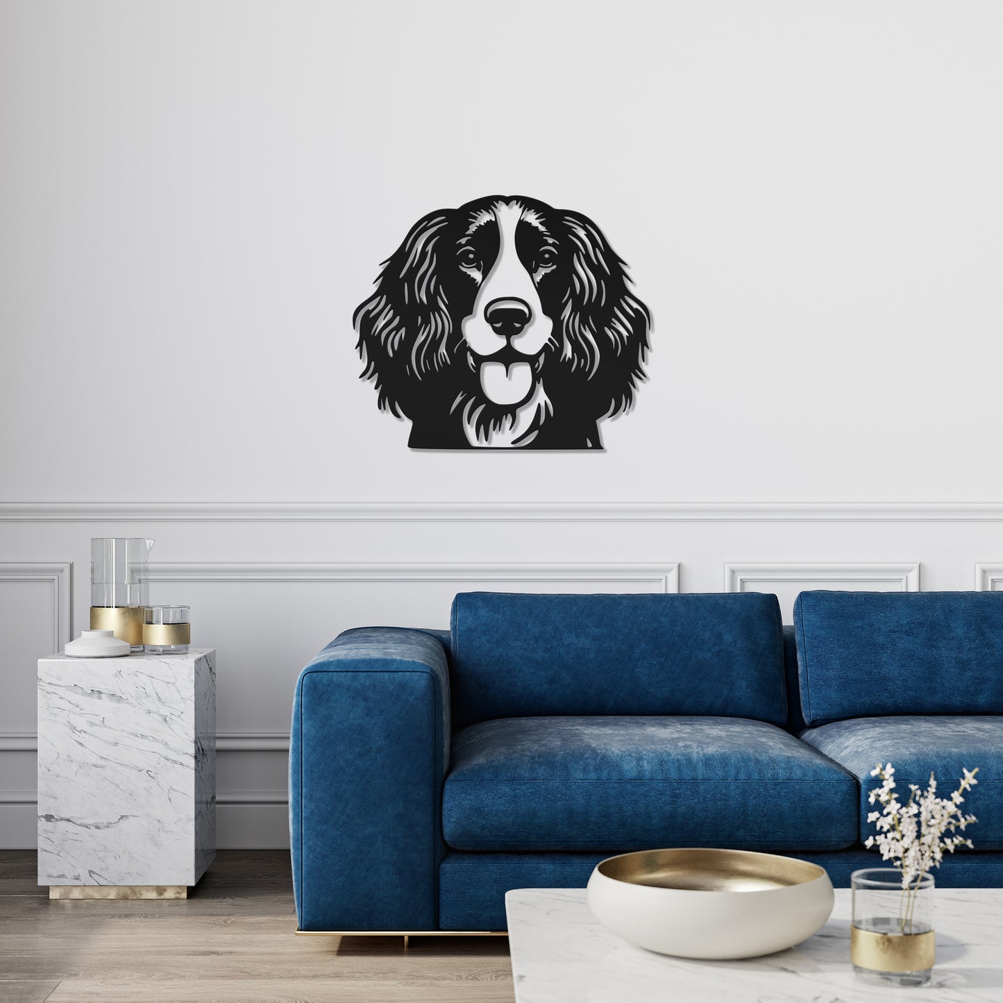 Cocker Spaniel metal silhouette