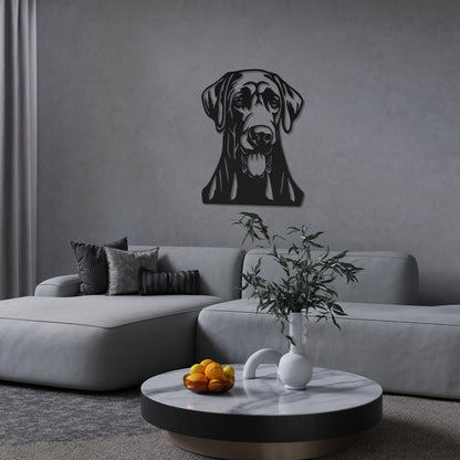 Great Dane metal silhouette