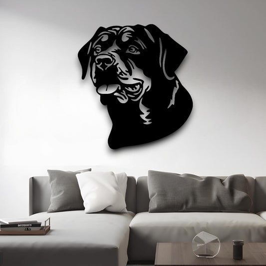 Rottweiler metal silhouette