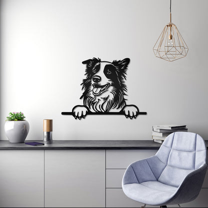 Australian Shepherd metal silhouette