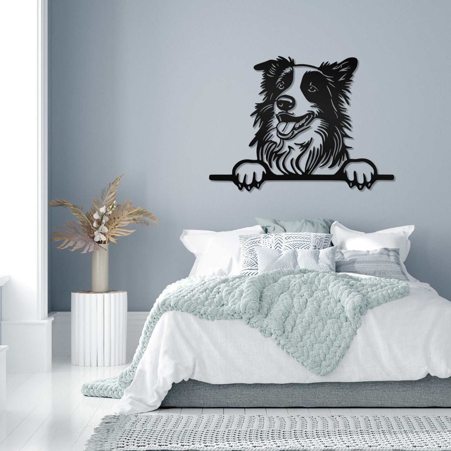 Australian Shepherd metal silhouette