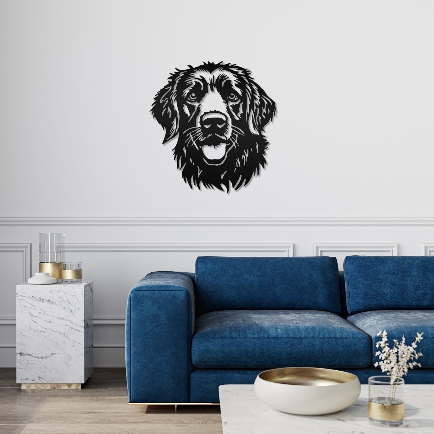 Golden Retriever metal silhouette