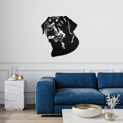 Rottweiler metal silhouette