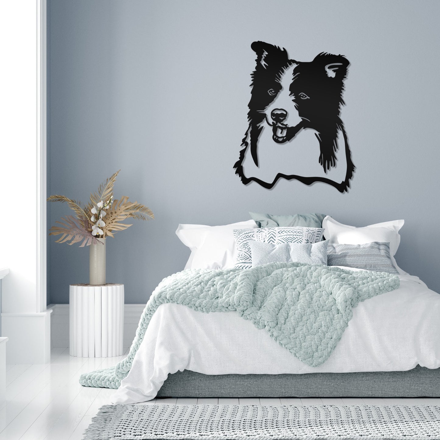 Border Collie metal silhouette