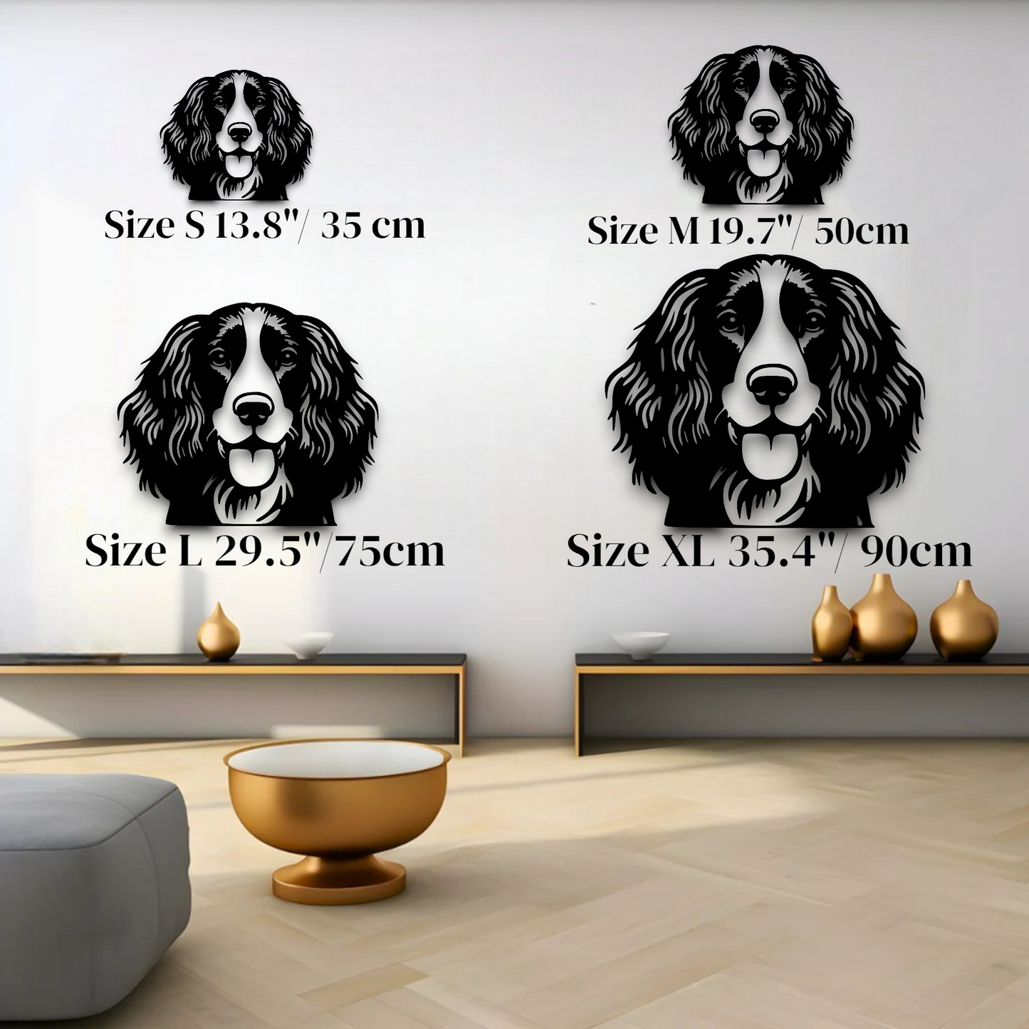 Cocker Spaniel metal silhouette