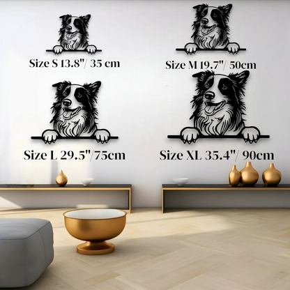 Australian Shepherd metal silhouette