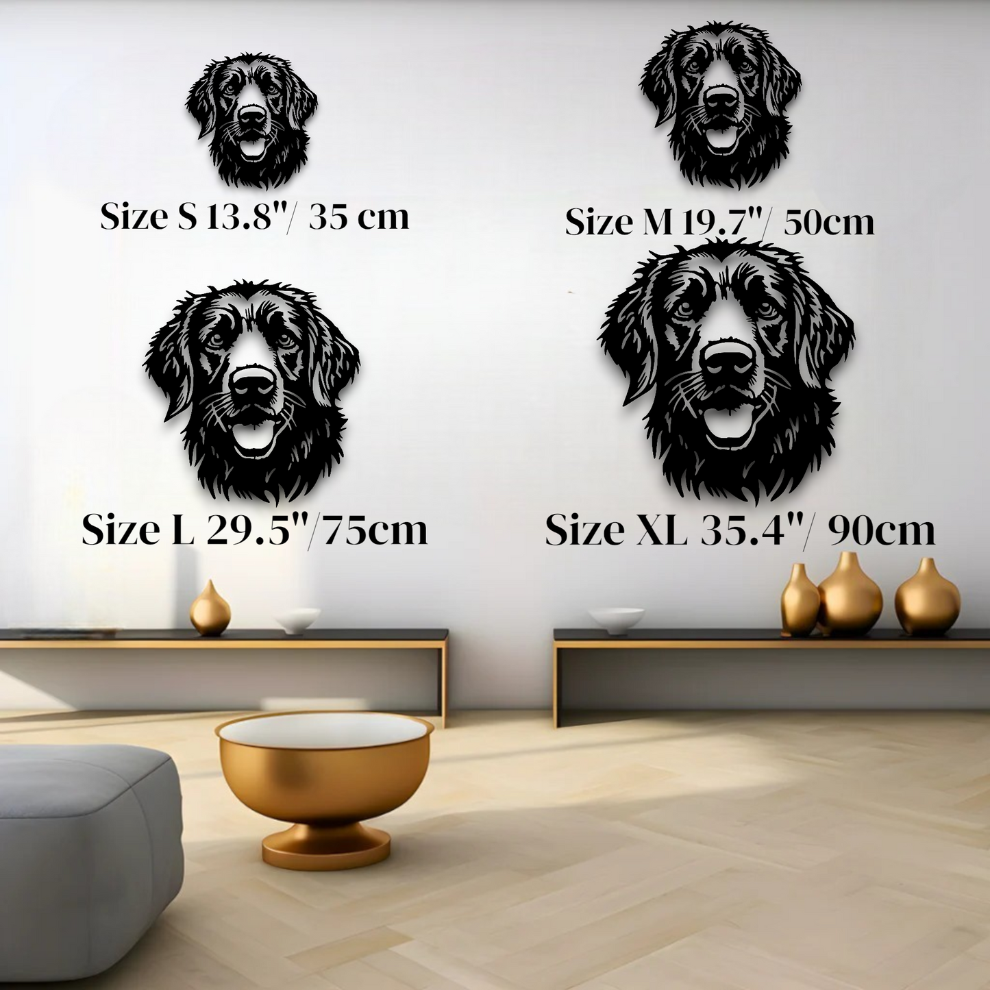 Golden Retriever metal silhouette